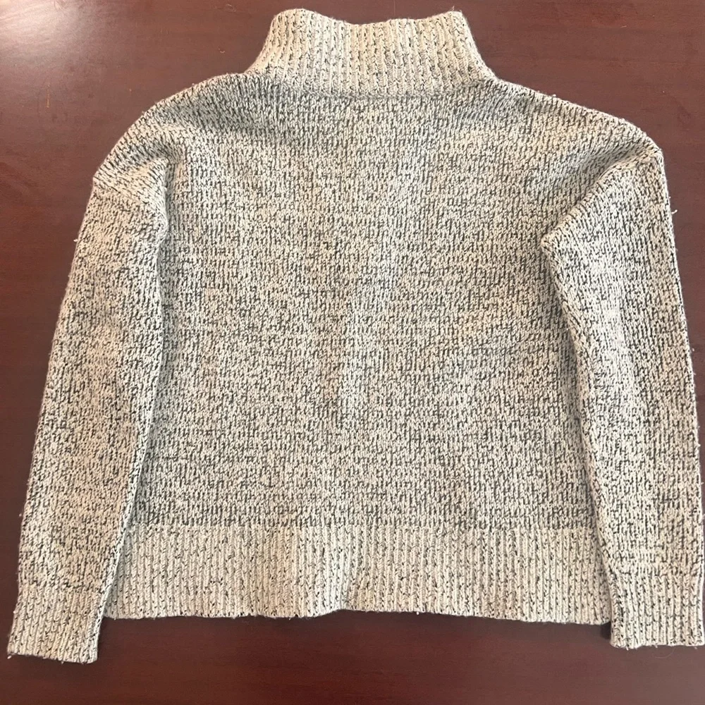 Madewell Cream and Black Cowl Neck Sweater - Picture 3 of 3